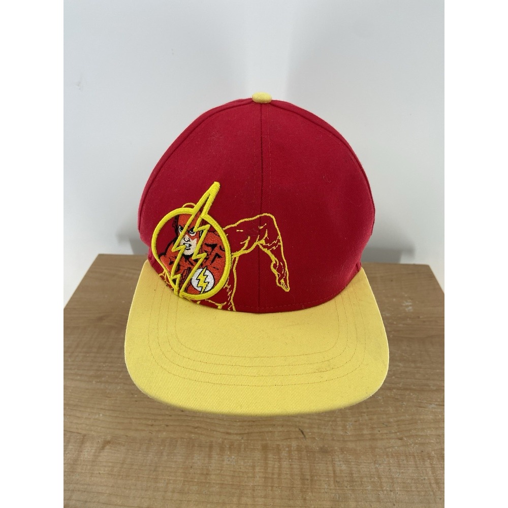 Six Flags Theme‎ Park DC Comics The Flash Snapback Hat Baseball Cap Adult